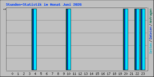 Stunden-Statistik im Monat Juni 2026