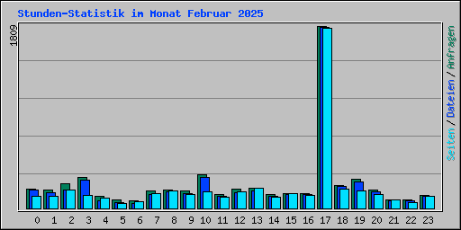 Stunden-Statistik im Monat Februar 2025