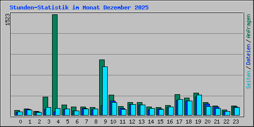 Stunden-Statistik im Monat Dezember 2025